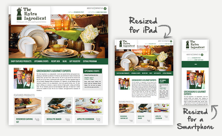 Extra Ingredient Responsive Website Design Extra Ingredient Responsive Website Design